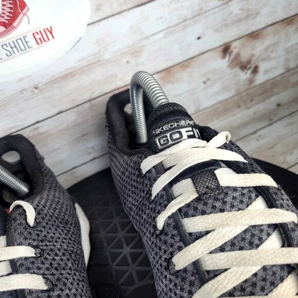 Skechers Go Fit Womens Size 9.5 Grey Black Walking Sneaker Shoes - Picture 4 of 10